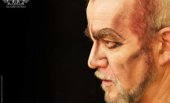 Mefistofele Pisa 2016 - Regia Stinchelli Enrico- Prestia Giacomo in the title role, roledebut- primissimo piano di profilo