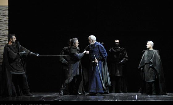 Simon Boccanegra- Teatro La Fenice di Venezia, 2014- Giacomo Prestia as Fiesco- scena