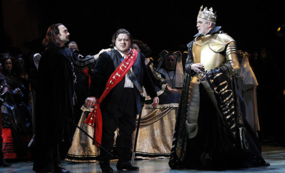 Don Carlos, Giacomo Prestia as Filippo II. Australia with all the cast